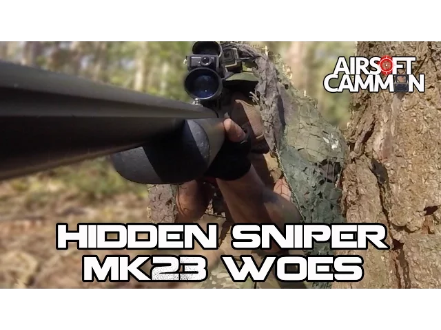airsoft mk23 & sniper gameplay - asg silenced mk23 pistol and cyma cm702 (m
